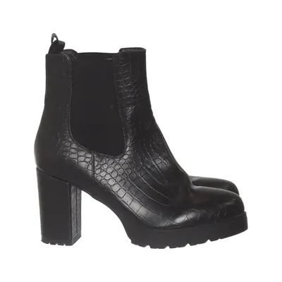 Bottes à talons (Noir) de Super Mode