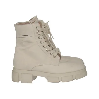 Laced boots (Beige) from Copenhagen