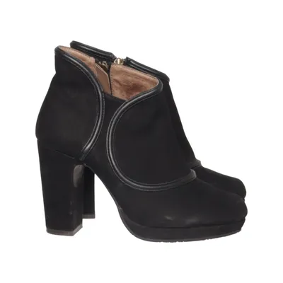 Bottes à talons (Noir) de Esska Cuir