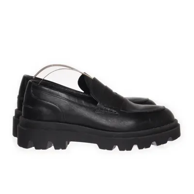 Loafers (Zwart) van Pavement Leer