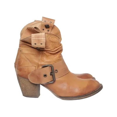 Heeled boots (Brown) from Piazza Leather
