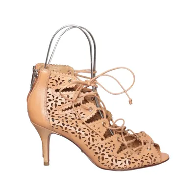 Højhælede sko  (Beige) fra Schutz Læder