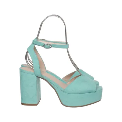 High heel sandals (Turquoise) from Star Collection Leather