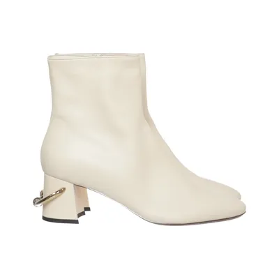 Laarzen met hak (Beige) van L’Autre Chose Leer