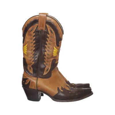 Bottes de cow-boy (Marron, Jaune) de Sendra Cuir