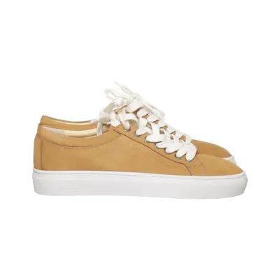 Sneakers (Bruin, Wit) van Makia Leer
