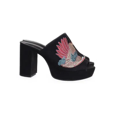 Mules (Black, Multicolored) from Attitude