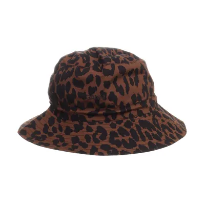 Bucket hat (Bruin, Zwart) van Ganni Organisch katoen
