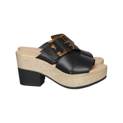 Muiltjes (Zwart, Beige) van Lascana Leer