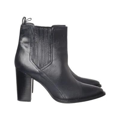 Heeled boots (Black) from SMH Shoes Leather