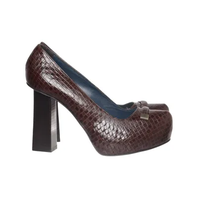 Pumps (Brown) from Pollini Leather