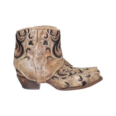 Cowboylaarzen (Bruin, Zwart) van Coral Leer