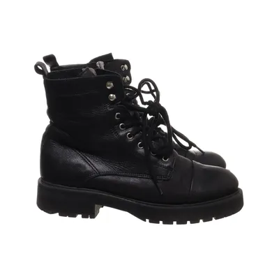 Laced boots (Black) from Pavement Faux leather