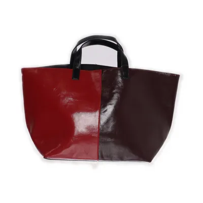 Handväska (Röd, Brun) från Anthropologie Polyester, Polyuretan