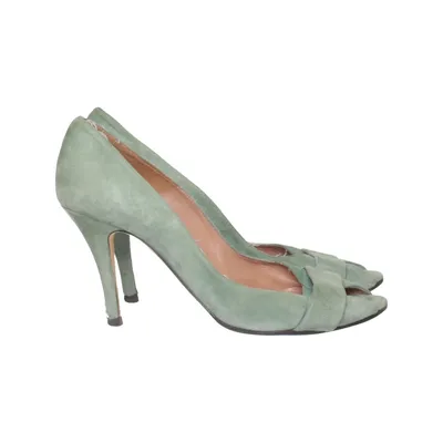 Sandales à talons hauts (Vert) de Pura Lopez Cuir