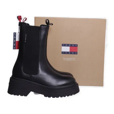Chelsea boots (Black) from Tommy Hilfiger Jeans Leather