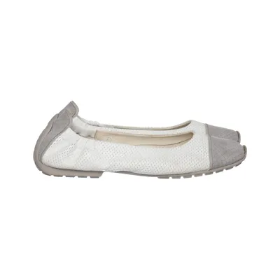 Ballerines (Blanc, Gris) de Mania Cuir