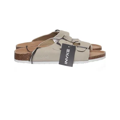 Hjemmeskor (Beige) fra Exani Læder
