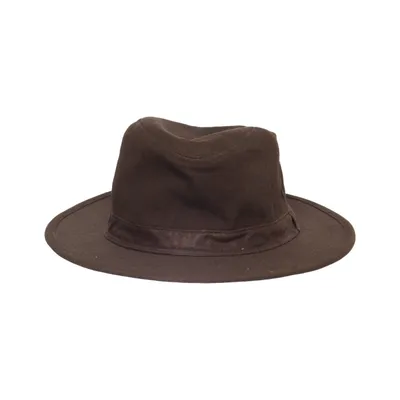 Chapeau Fedora (Marron) de Ligne Verney Carron Coton, Polyester