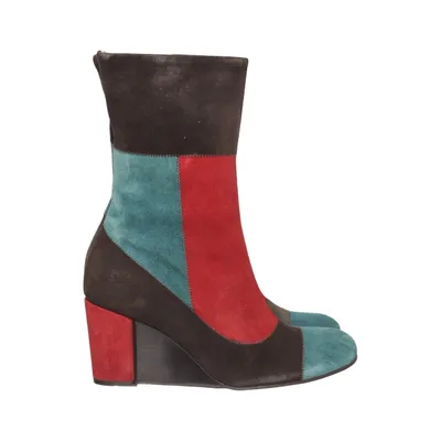 Wedges (Brown, Multicolored) from Fly London Leather