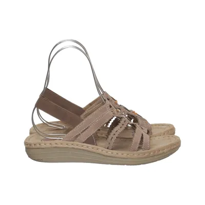 Sandalen (Beige) van Earth Spirit Leer