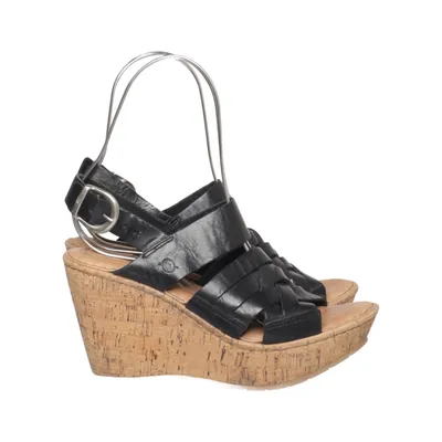 Wedges (Black) from Born Leather