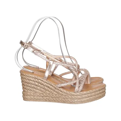 Chaussure compensées (Or) de Mia & Jo Cuir