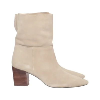 Heeled boots (Beige) from Zara