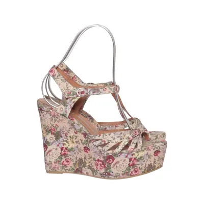 Chaussure compensées (Beige, Multicolore) de Jeffrey Campbell Cuir