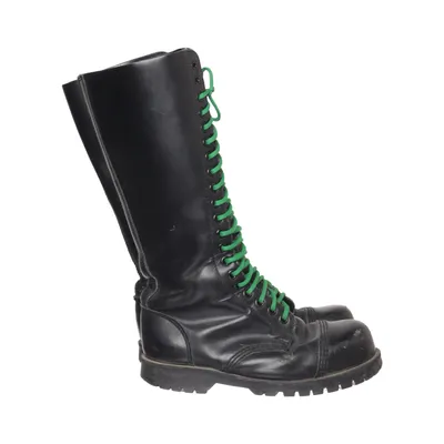 Laced boots (Black, Green) from Underground Leather