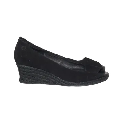 Chaussure compensées (Noir) de Flip Flop Cuir