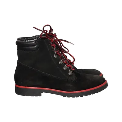 Laced boots (Black, Red) from Lauren Ralph Lauren Leather