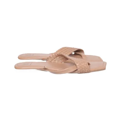 Tongs (Beige) de Cape Daisy Cuir