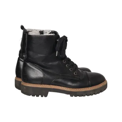 Bottes à lacets (Noir) de Landrover Cuir, Polyester