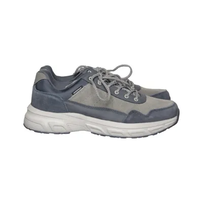 Baskets (Bleu, Gris) de Walkx Cuir