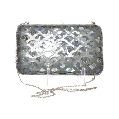 Sac pochette (Bleu, Argent) de Sergio Rossi