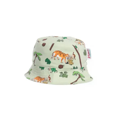 Buckethatt (Grön, Orange, Flerfärgad) från Pippi Bomull, Elastan