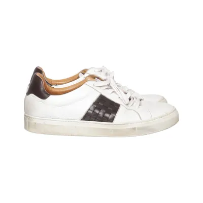 Baskets (Blanc, Marron) de Edwards Cuir