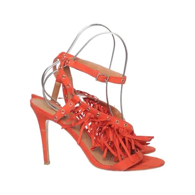Sandales à talons hauts (Rouge) de H&M Faux cuir, Suédine