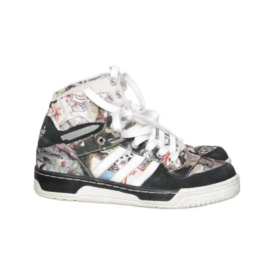 Basketball shoes (Black, White, Multicolored) from Adidas