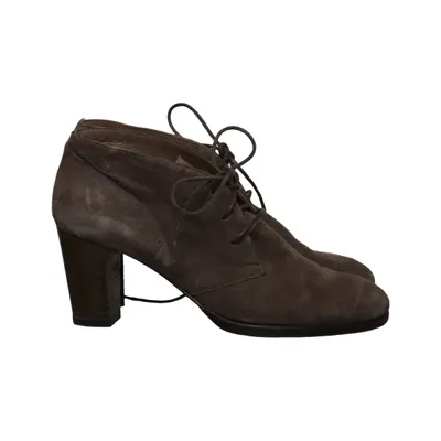 Bottes à talons (Gris) de Footlight Daim