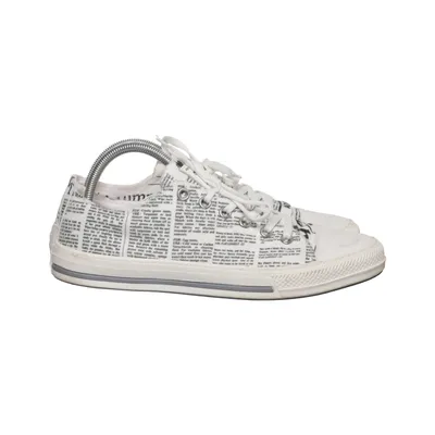 Chaussures en toile (Blanc, Noir) de John Galliano Cuir
