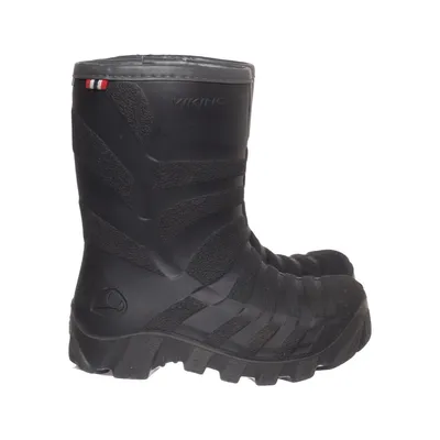 Regenlaarzen (Zwart) van Viking Leer, Polyester, Wol