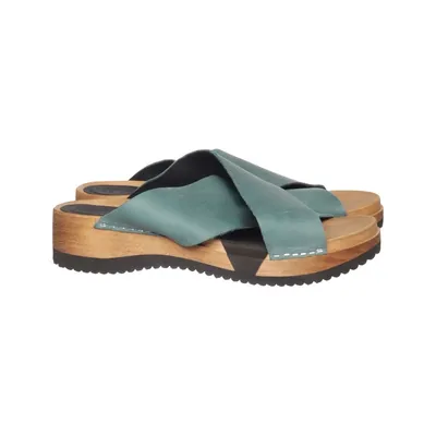 Mules (Bleu) de Sanita Cuir