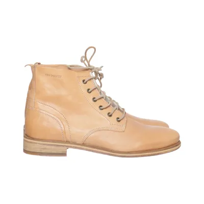 Bottes à lacets (Beige) de Ten Points Cuir
