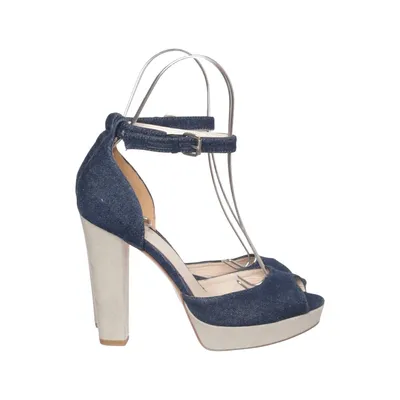 Sandaletten (Blauw, Beige) van Vigneron Leer
