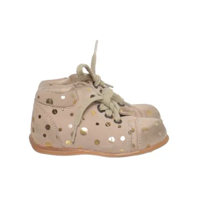Bottes à lacets (Beige, Or) de Pom Pom