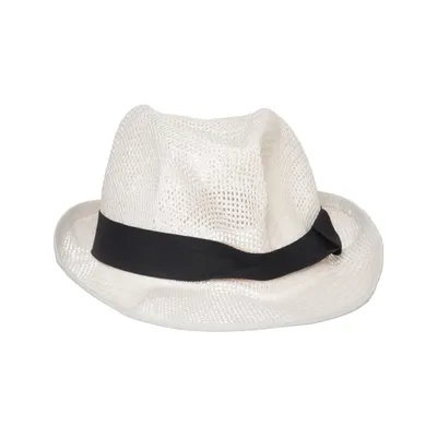 Fedora hoed (Wit)