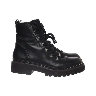 Kängor (Svart) från Steve Madden Pälsimitation, Skinn