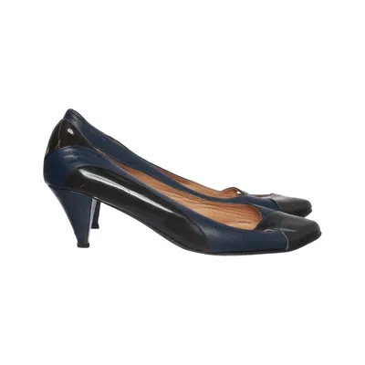 Pumps (Blue, Black) from Mauro Leone Leather